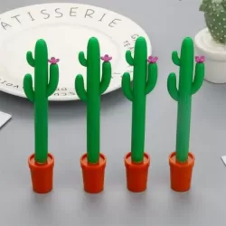 Caneta Cacto Slim c/ Vaso