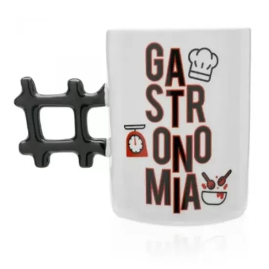 CANECA HASHTAG PROFISSAO GASTRONOMIA