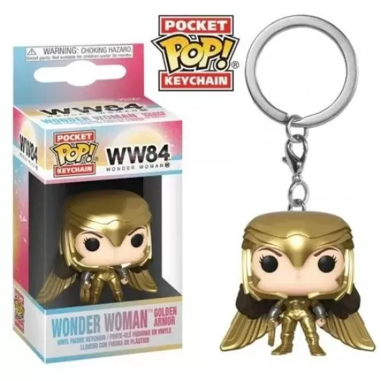 Chaveiro Funko POP - Wonder Woman 84 (Full Golden Armor)