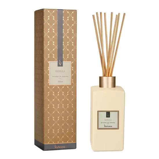 DIFUSOR DE VARETAS 250ML VANILLA - VIA AROMA