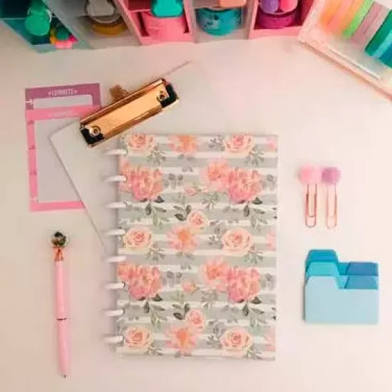 Caderno de Disco Flexível A4 Floral