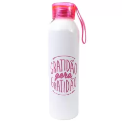 GARRAFA DE ALUMÍNIO FRASE SORTIDA
