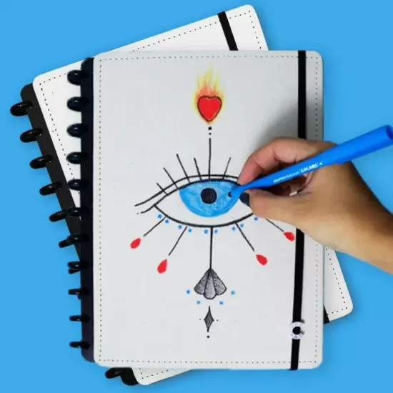 CADERNO CANVAS PERSONALIZE SUA CAPA - A4