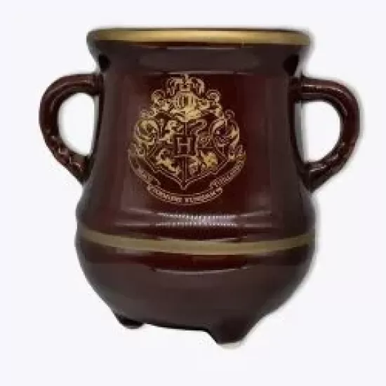 CANECA FORMATO 3D 350ML CALDEIRAO HOGWARTS DOURADA