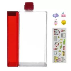 GARRAFA LIVRO 380ML STICKER SORTIDO