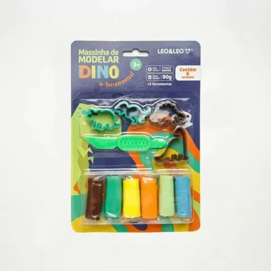 KIT MASSA DE MODELAR DINO SIMPLES