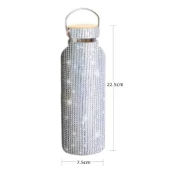 Garrafa Térmica Strass Luxo 500ml