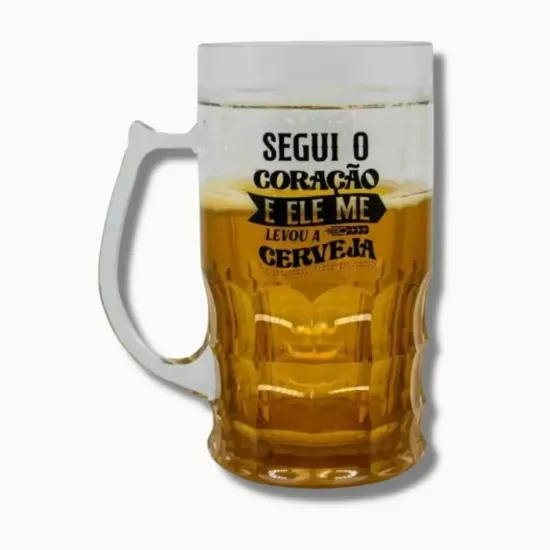 CANECA DE CHOPP 650ML SEGUI O CORACAO