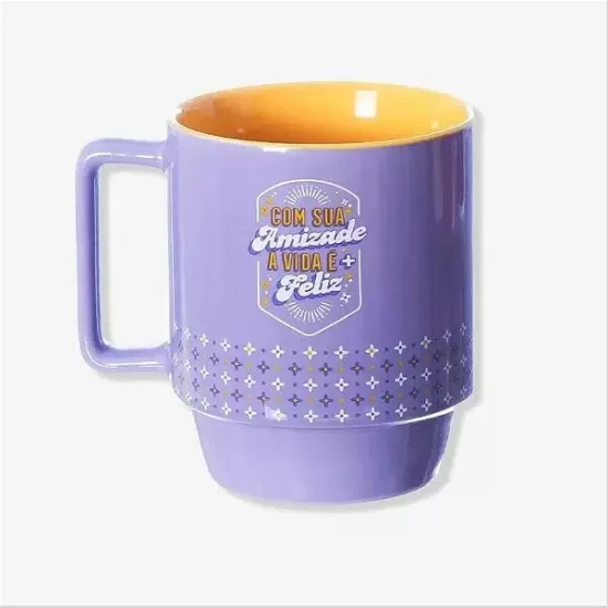 CANECA TINA 400ML COM SUA AMIZADE