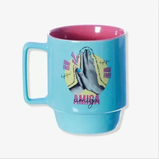 CANECA TINA 400ML AMIGA HIGH FIVE