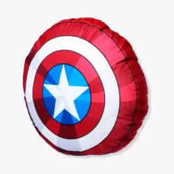 ALMOFADA FORMATO FIBRA ESCUDO CAPITAO AMERICA