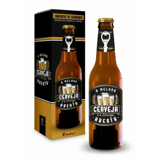 ABRIDOR FORMATO GARRAFA - CERVEJA ABERTA