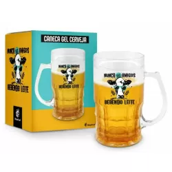 CANECA GEL CERVEJA 450ML - NUNCA FIZ AMIGOS