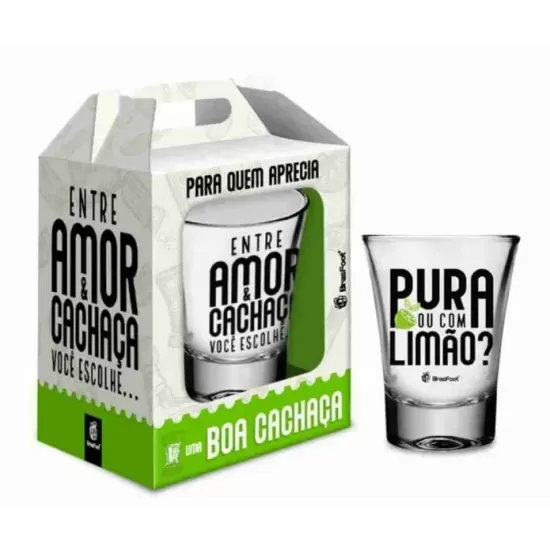 COPO DOSE INDIVIDUAL - AMOR E CACHACA