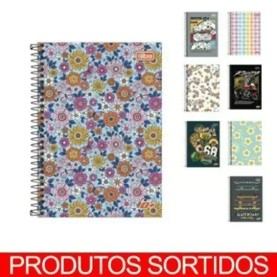 CADERNO ESPIRAL A5 SORTIDO