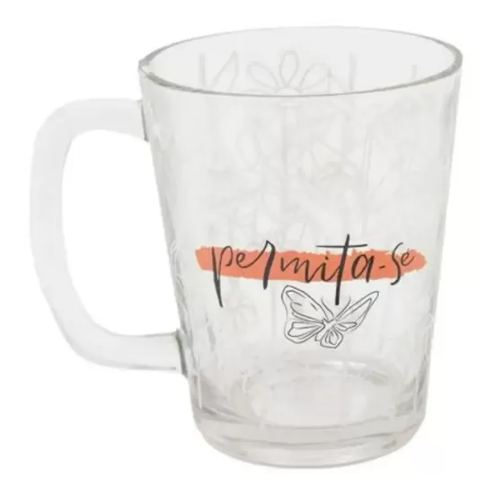 CANECA DE VIDRO BASIC - SOBREVOAR FLORES