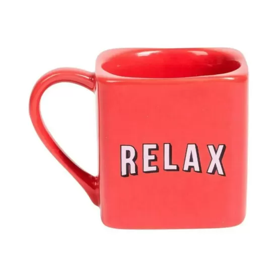 CANECA QUADRADA - RELAX VERMELHA