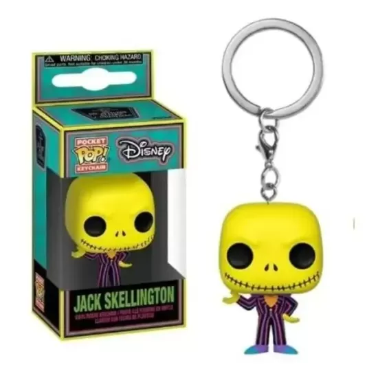 Chaveiro Funko POP - Jack Skellington (Blacklight)