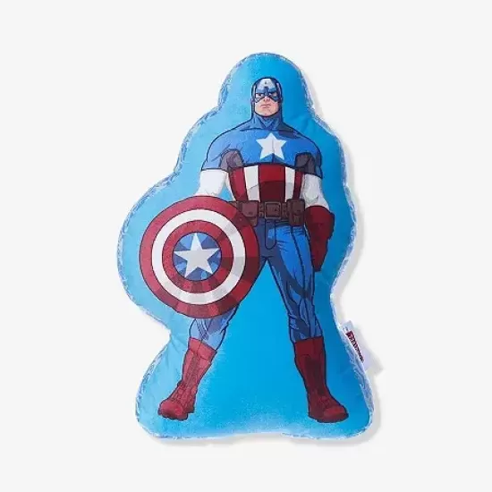 ALMOFADA FORMATO FIBRA CAPITAO AMERICA COM ESCUDO