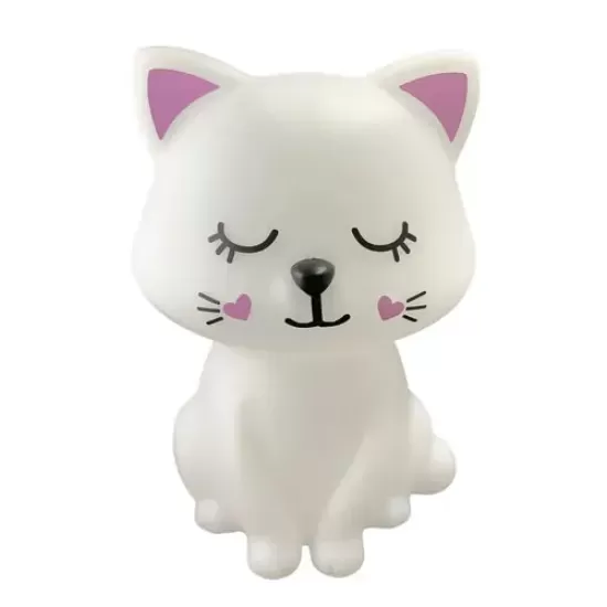 LUMINARIA GATO BRANCO MENINA