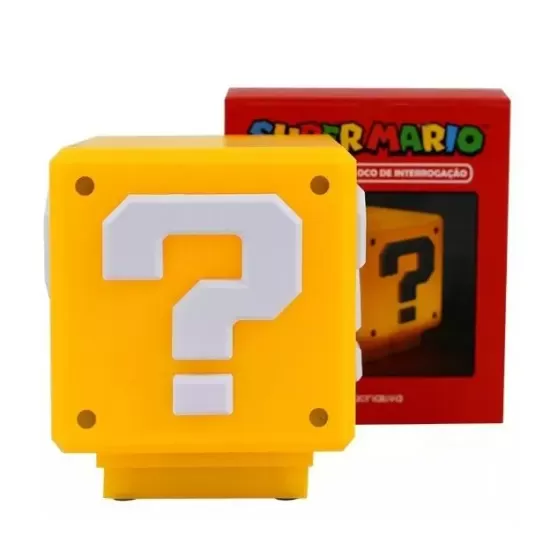 Mini Luminária Cubo Mario c/ Som