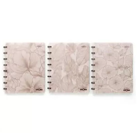 Caderno Atoma So Chic A5 Branco Pautado - Mix