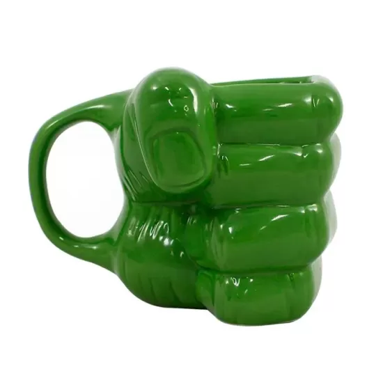 Caneca Formato 3D 350ml Mão do Hulk