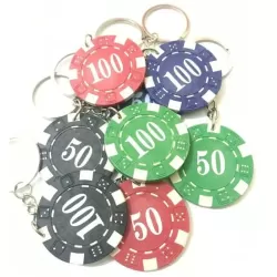 Chaveiro Ficha de Poker